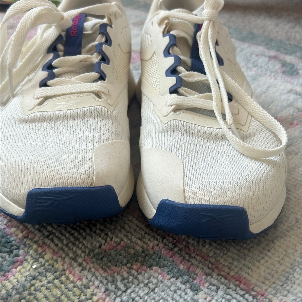 Reebok Nanoflex TR 2 training shoes in a white, blue, and pink size 8 - Picture 6 of 6